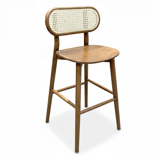 Ghế bar khung gỗ lưng lưới mắt cáo GBSK013 Ghế bar khung gỗ lưng lưới mắt cáo GBSK013