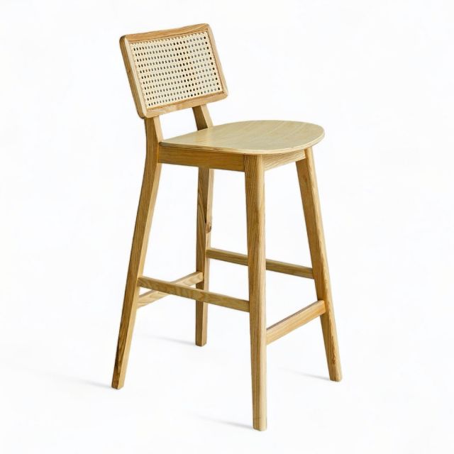 Ghế bar khung gỗ lưng lưới mắt cáo GBSK014 Ghế bar khung gỗ lưng lưới mắt cáo GBSK014