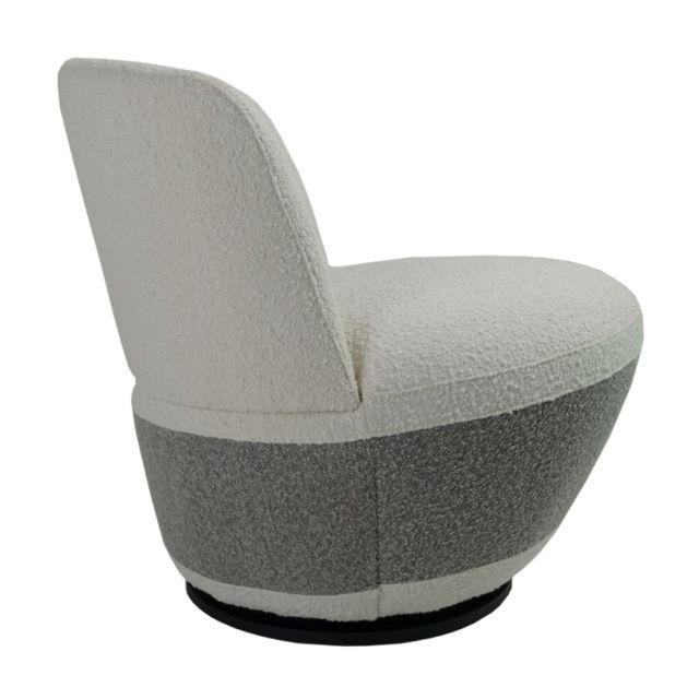 Ghế sofa xoay CARITA bọc nệm vải BOUCLÉ GSD68074