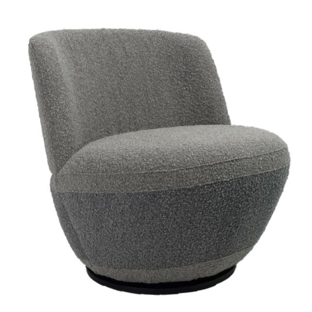 Ghế sofa xoay CARITA bọc nệm vải BOUCLÉ GSD68074