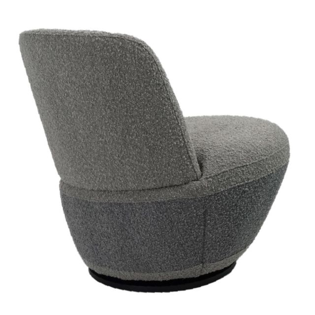 Ghế sofa xoay CARITA bọc nệm vải BOUCLÉ GSD68074