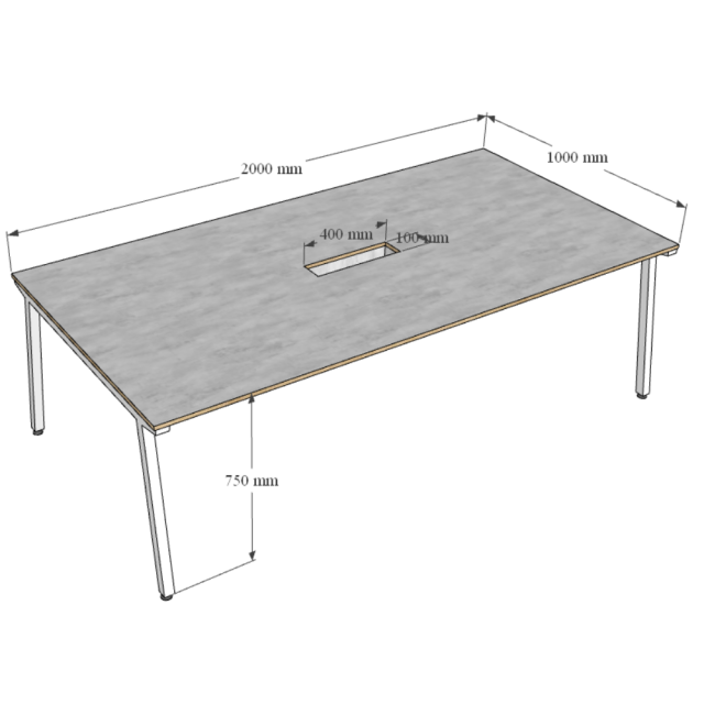 Mặt bàn gỗ plywood vân tối