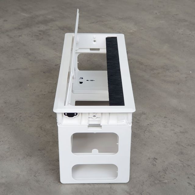 Bộ hộp điện âm bàn nắp nhựa ABS có giảm chấn DXH-101C