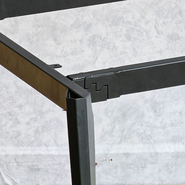 Chân sắt lắp ráp cho bàn cụm 2 người 120x120cm hệ Đa Giác CHDG011