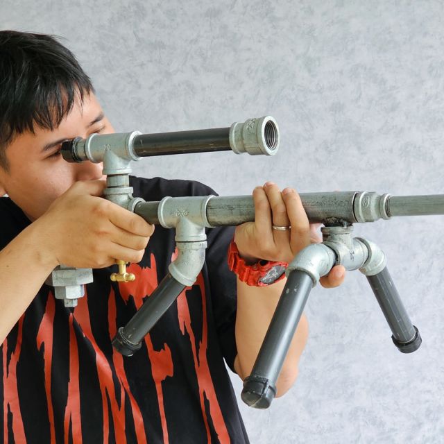 Mô hình súng bắn tỉa trang trí bằng ống nước lắp ráp MHON002