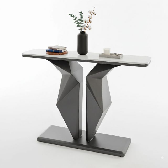 Bàn Console DEAS 120x30x85cm chân sắt mặt đá CST064