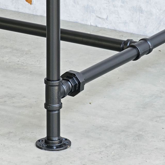 Chân bàn ống nước sắt cho bàn 140x80cm sơn tĩnh điện HCPP012