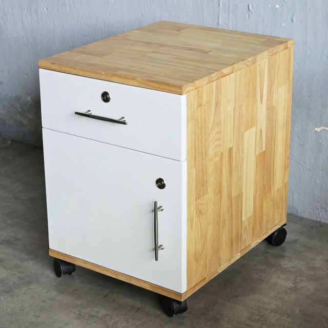Tủ cá nhân 2 ngăn cửa trắng -  40x50x50 (cm) TCN68013
