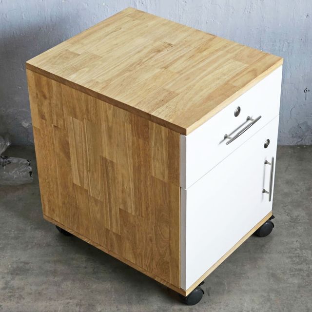 Tủ cá nhân 2 ngăn cửa trắng -  40x50x50 (cm) TCN68013