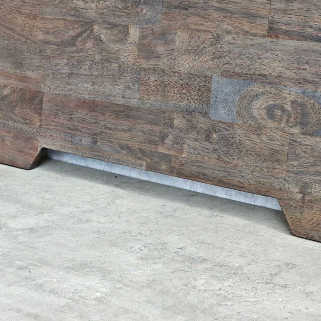 Mặt bàn làm việc cắt khuyết 100x60cm gỗ cao su AA dày 17mm MB045