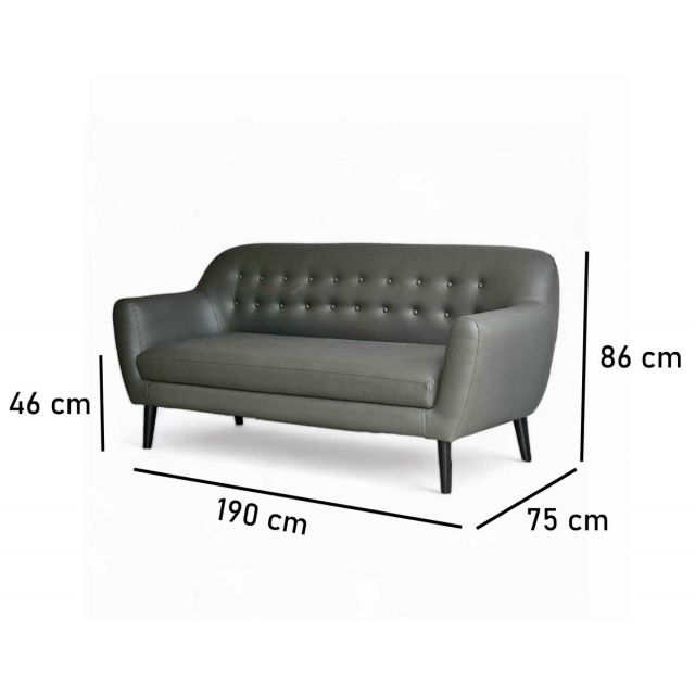 Ghế sofa băng nệm bọc vải silimi SFB68087