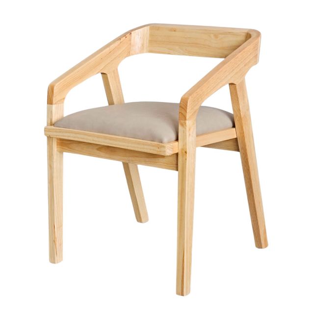 Ghế Kannata gỗ cao su bọc nệm GCF194