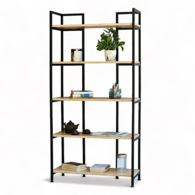 Kệ sách DRACO 5 tầng 80x32x160cm gỗ plywood KS68226 Kệ sách DRACO 5 tầng 80x32x160cm gỗ plywood KS68226