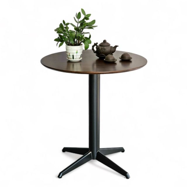 Bàn cafe tròn 70x70cm gỗ cao su chân sắt hình sao CFD68213 Bàn cafe tròn 70x70cm gỗ cao su chân sắt hình sao CFD68213