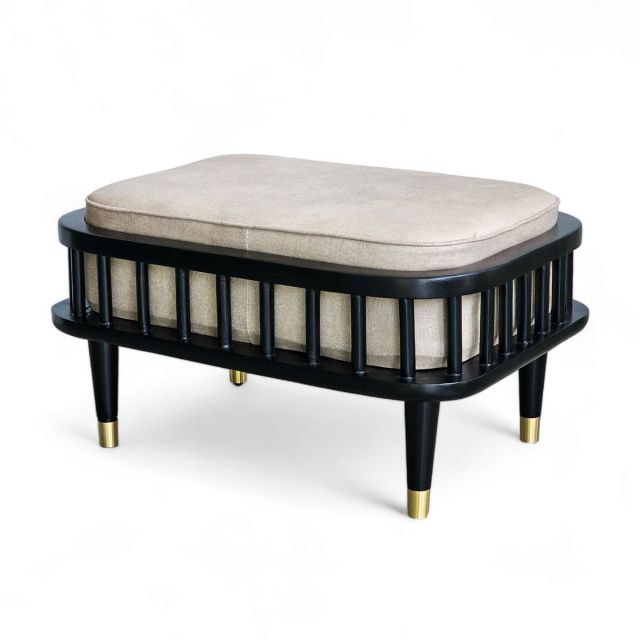 Ghế đôn KBH nệm bọc vải khung gỗ Ash GDSF013 Ghế đôn KBH nệm bọc vải khung gỗ Ash GDSF013