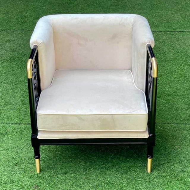 Ghế sofa đơn CHAWOO gỗ Ash nệm bọc vải nỉ GSD68093