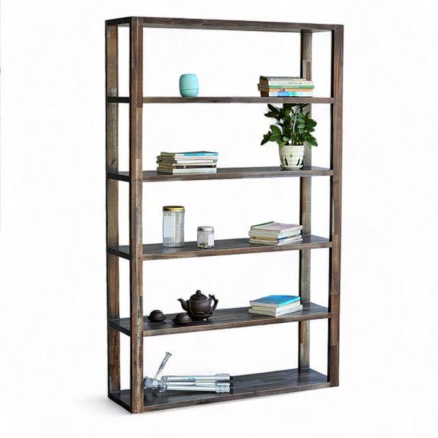 Kệ sách 6 tầng 100x28x160cm gỗ tràm KS68235 Kệ sách 6 tầng 100x28x160cm gỗ tràm KS68235