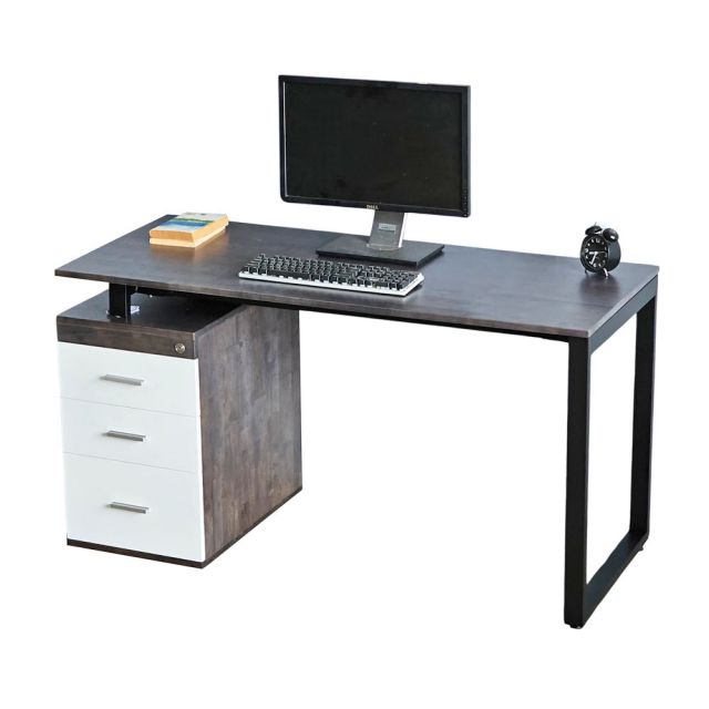 Bàn làm việc chân gác tủ 140x60cm gỗ cao su hệ Rectang HBRT093 Bàn làm việc chân gác tủ 140x60cm gỗ cao su hệ Rectang HBRT093
