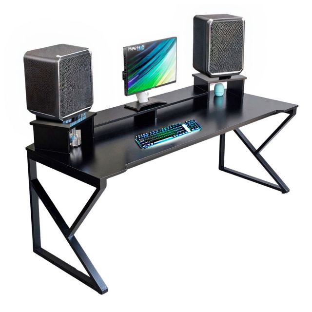 Bàn Studio 200x80x90cm gỗ cao su chân sắt lắp ráp chữ K SD68016 Bàn Studio 200x80x90cm gỗ cao su chân sắt lắp ráp chữ K SD68016