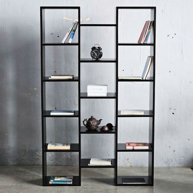 Kệ sách đứng 100x25x160cm gỗ cao su KS68243