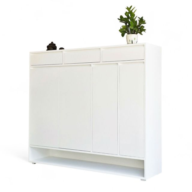 Tủ giày đă năng 140x35x120cm gỗ cao su KG68075 Tủ giày đă năng 140x35x120cm gỗ cao su KG68075