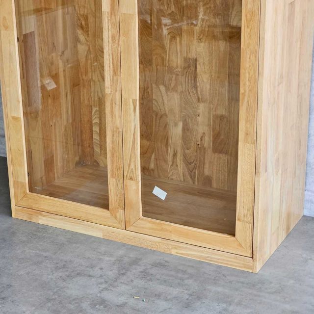 Tủ quần áo 2 cánh 100x50x180cm gỗ cao su TQA68050