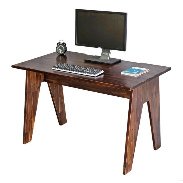 Bàn làm việc có hộp đi dây 120x70cm gỗ tràm chân chữ A SPD68217 Bàn làm việc có hộp đi dây 120x70cm gỗ tràm chân chữ A SPD68217