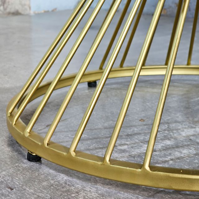 Bàn sofa đôi mặt đá khung sắt TT68214