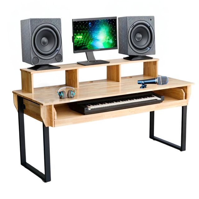 Bàn phòng thu Studio 170x70x95cm gỗ cao su SD68019 Bàn phòng thu Studio 170x70x95cm gỗ cao su SD68019