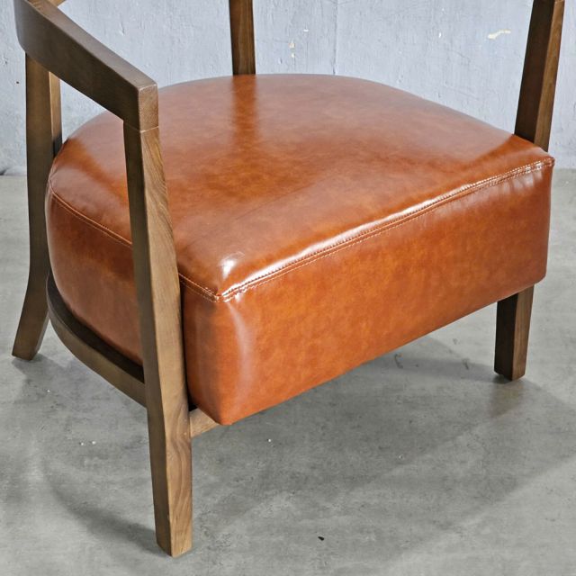 Ghế sofa đơn STABUCK bọc nệm gỗ tần bì GSD68095
