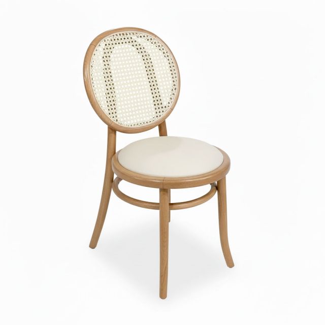 Ghế Thonet mặt trăng khung gỗ tần bì Ash lưng lưới GCF212 Ghế Thonet mặt trăng khung gỗ tần bì Ash lưng lưới GCF212