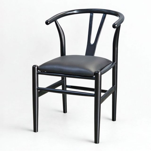 Ghế Wishbon bọc nệm khung gỗ cao su GCF206 Ghế Wishbon bọc nệm khung gỗ cao su GCF206