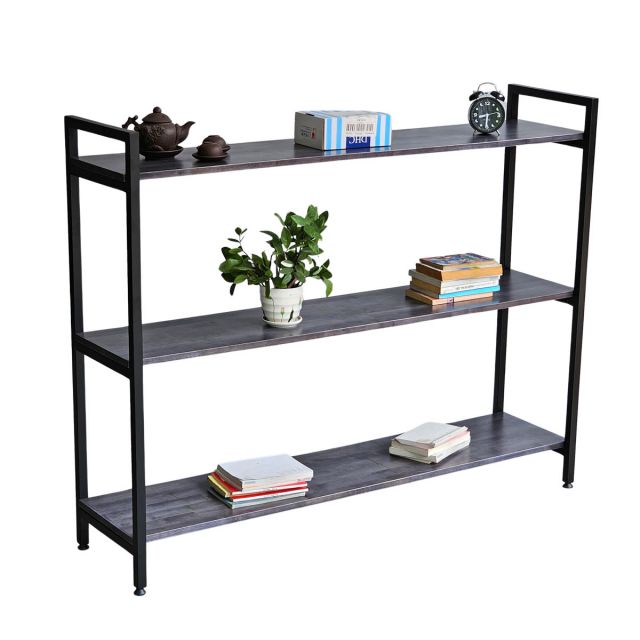 Kệ trưng bày 3 tầng 140x35x110cm gỗ cao su KTB68180 Kệ trưng bày 3 tầng 140x35x110cm gỗ cao su KTB68180
