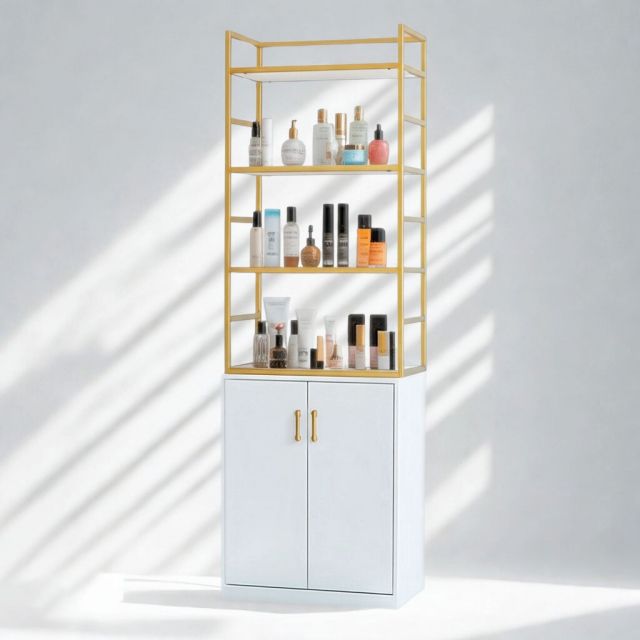 Kệ tủ trưng bày Beauty 65x40x180cm gỗ cao su KTB68183 Kệ tủ trưng bày Beauty 65x40x180cm gỗ cao su KTB68183