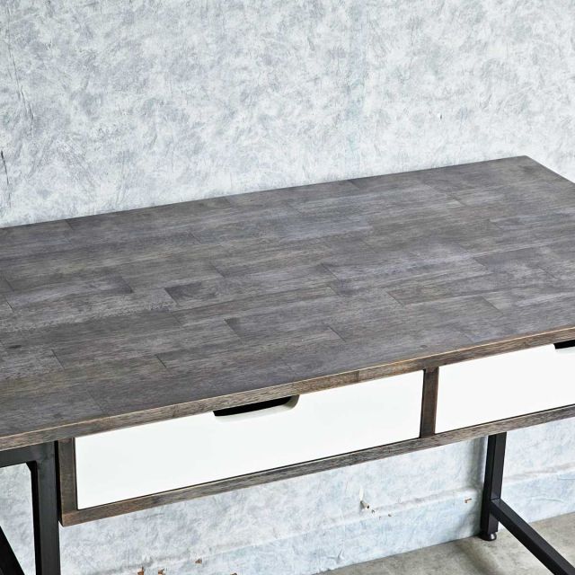 Bàn làm việc chân kệ có ngăn kéo 120x60cm gỗ cao su BD68117