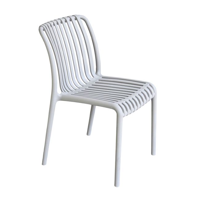 Ghế cafe nhựa đúc xẻ rãnh ST3045 Ghế cafe nhựa đúc xẻ rãnh ST3045