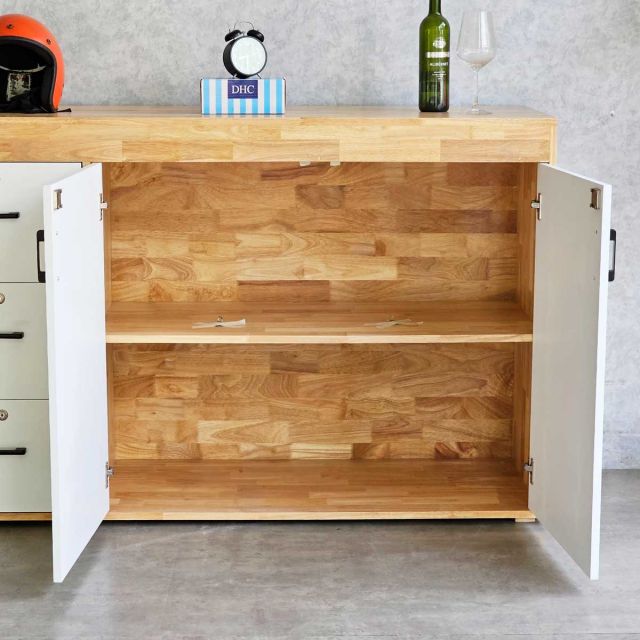 Tủ để đồ đa năng 150x50x94cm gỗ cao su KTB68184