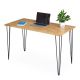 Bàn làm việc đơn giản 120x60cm chân sắt Hairpin sơn tĩnh điện SPD68011