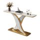 Bàn console 120x30x85cm mặt đá ceramic chân sắt CST083