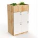 Tủ Locker 4 ngăn khóa số 60x45x95cm gỗ cao su THSL002
