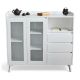 Tủ trang trí cửa kính 120x40x105cm gỗ cao su KTB68196 Tủ trang trí cửa kính 120x40x105cm gỗ cao su KTB68196