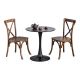 Combo bàn ghế cafe Tulip gỗ cao su CBCF312