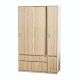 Module tủ quần áo cửa lùa 120x58x200cm gỗ plywood TQA68052