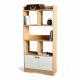 Kệ sách LAMI gỗ cao su 70x30x150cm - KS68292
