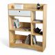 Kệ sách Combi 80x30x100cm gỗ cao su KS68296