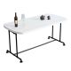 Bàn ăn chữ nhật 160x80cm gỗ thông chân ống nước PPF015