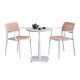 Combo bàn cafe tròn 60cm và 2 ghế nhựa CBCF320