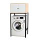 Kệ máy giặt có ngăn tủ 71x60x150cm gỗ cao su KMG68020