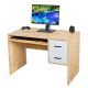 Bàn máy tính có ngăn kéo 110x60cm gỗ cao su COD68060