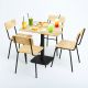 Combo bàn vuông 70x70cm và 4 ghế cafe CBCF327